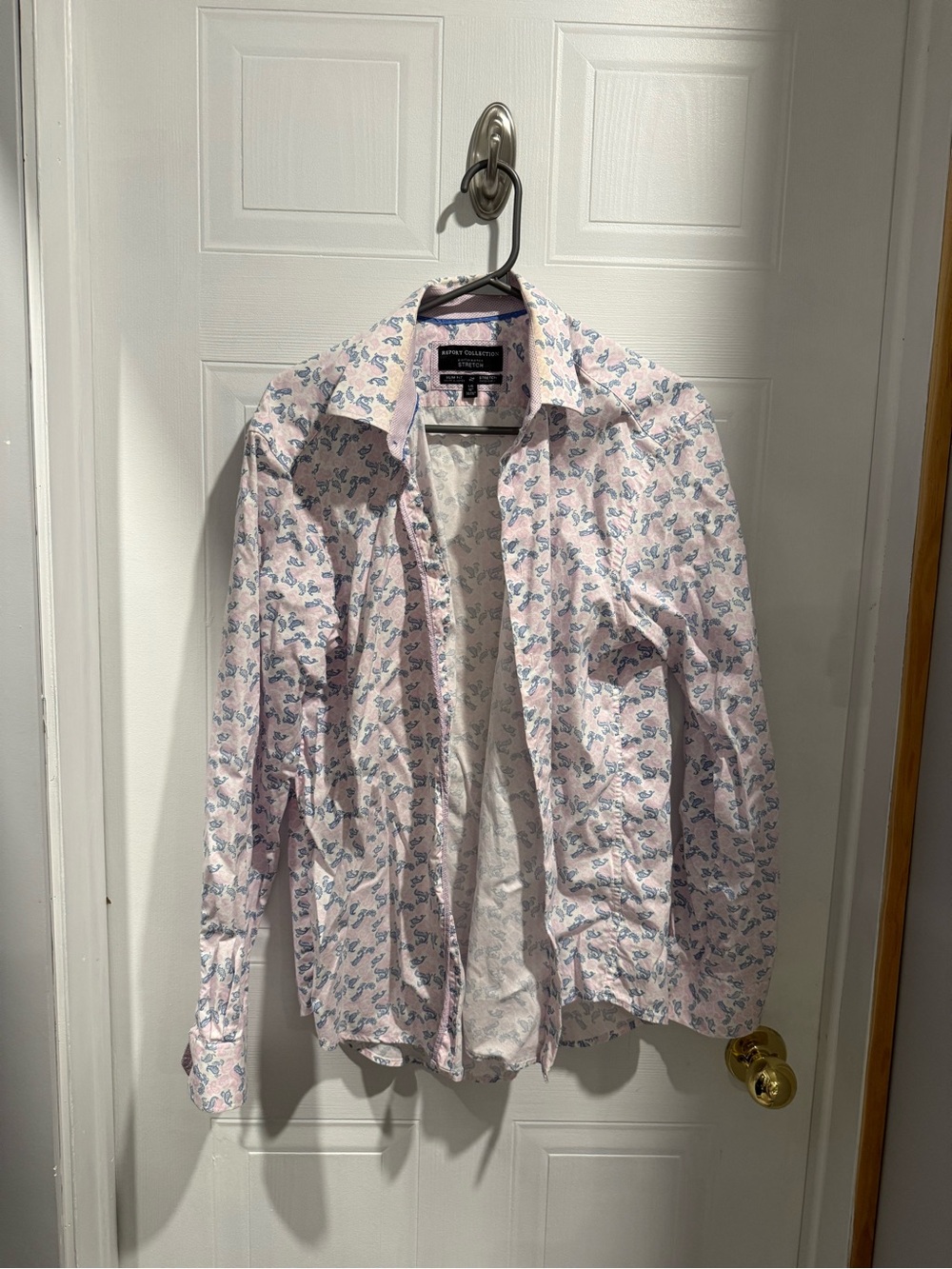 Report Collection Pink Floral Button-Front Shirt Jacket